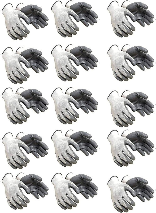 SMRITY Nylon Safety Hand Gloves ,Anti Cut ,Cut Rasistance ,Industrial ,Agriculture ,Hand Glove (Pack Of 48+7 FREE) - Image 1